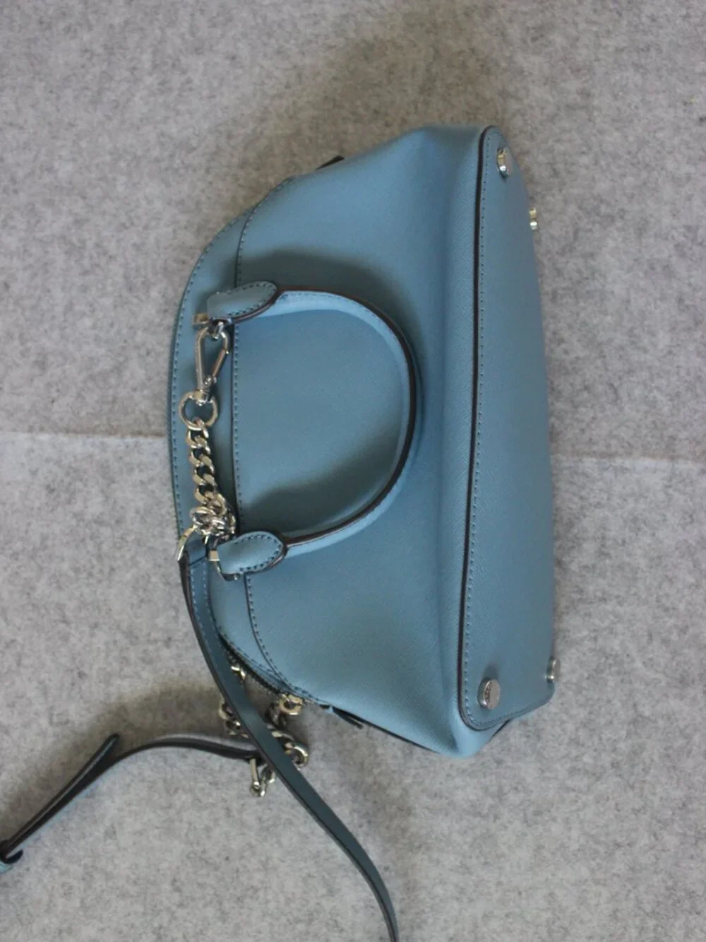 Michael Kors Jet Set Travel Saffiano Leather Dome Satchel / Crossbody
